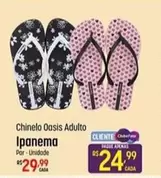 Oferta de Oasis - Chinelo  Adulto por R$29,99 em Super Muffato