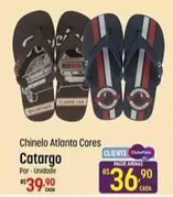 Oferta de Catargo - Chinelo Atlanta Cores por R$39,9 em Super Muffato