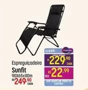 Oferta de Sunfit - Espreguiçadeira Sunfit por R$229,9 em Super Muffato