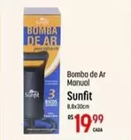 Oferta de Sunfit - Bomba De Ar Manual por R$19,99 em Super Muffato