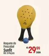 Oferta de Sunfit - Raquete De Frescobol Sunfit por R$29,99 em Super Muffato