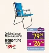 Oferta de Tramontina - Cadeira Samoa Alta Em Aluminio por R$89,99 em Super Muffato