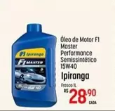 Oferta de Oleo De Motor F0 Master Performance Semissintético 15w40 Ipirange por R$28,9 em Super Muffato