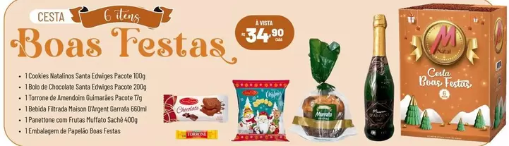 Oferta de Cookies - Boas Festas por R$34,99 em Super Muffato