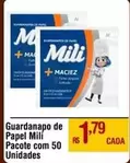 Oferta de Mili - Guardanapo De Papel por R$1,79 em Max Atacadista