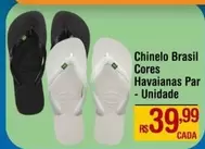 Oferta de Brasil - Chinelo Brasil Cores por R$39,99 em Max Atacadista