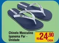 Oferta de Ipanema - Chinelo Masculino  Par- Unidade por R$24,9 em Max Atacadista