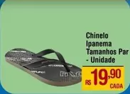 Oferta de Ipanema - Chinelo Tamanhos Par por R$19,9 em Max Atacadista