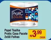 Oferta de Pratic - Papel Toalha por R$3,99 em Max Atacadista