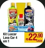 Oferta de Luxcar - Kit  Lava Car 4 Em 1 por R$22,9 em Max Atacadista