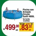 Oferta de Sunfit - Piscina Com Armação Circular por R$499,9 em Max Atacadista