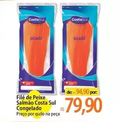 Oferta de Costa sul - Filé De Peixe Salmão por R$79,9 em Atacadão