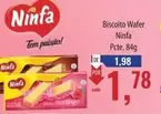 Oferta de Ninfa - Biscoito Wafer por R$1,78 em Supermercados BH