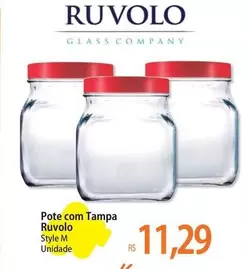 Oferta de Ruvolo - Pote Com Tampa por R$11,29 em Atacadão