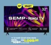 Oferta de Smart - Smart Tv 32" Semp Galaxy S9 por R$1099,95 em DB Supermercados