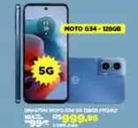 Oferta de Motorola - Moto G34 128gb por R$999 em DB Supermercados