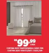 Oferta de Pantel - Cortina Rusti/Areia por R$99,99 em DB Supermercados