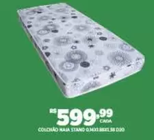 Oferta de Colchao Mala Stand 0.34x1.38x1.38 020 por R$599,99 em DB Supermercados