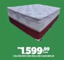 Oferta de Colchao Box Comi Mola Ens por R$1599,99 em DB Supermercados