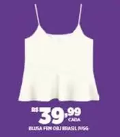 Oferta de Brasil - Blusa Fen Obj Brasil por R$39,99 em DB Supermercados