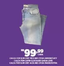 Oferta de Sun - Calca Fem Seim Cinta PED No 1 Vera por R$99,99 em DB Supermercados