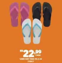 Oferta de Sand Hamy Trad 35 A 44 Cross por R$22,99 em DB Supermercados