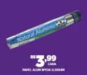 Oferta de Natural - Papel Allum Wvida por R$3,99 em DB Supermercados