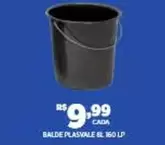 Oferta de Plasvale - Balde  &l 160 Lp por R$9,99 em DB Supermercados