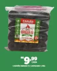 Oferta de Carvao por R$9,99 em DB Supermercados