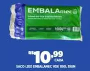 Oferta de Rs - Saco Lixo Embalanec por R$10,99 em DB Supermercados