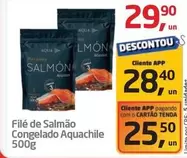 Oferta de Filé De Salmão Congelado por R$29,9 em Tenda Atacado