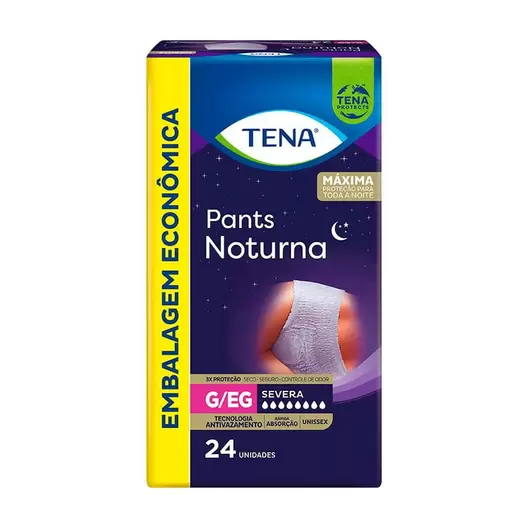 Oferta de Roupa Íntima Tena Pants Noturna G\u002FEG 24 Unidades por R$109,89 em Drogal