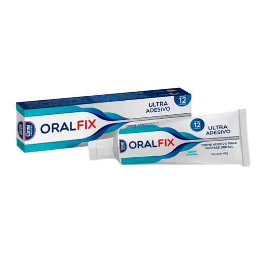 Oferta de Creme Adesivo Para Prótese Dental Oralfix Sabor Original 40g por R$19,99 em Drogal