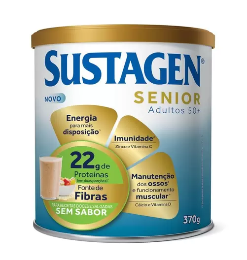 Oferta de Sustagen Senior Adultos 50+ Sem Sabor 370g por R$65,15 em Drogal