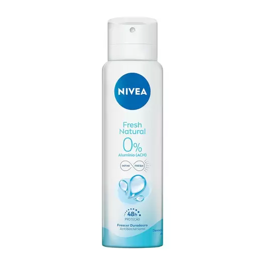 Oferta de Desodorante Antitranspirante Aerosol Nivea Fresh Natural 150ml por R$11,19 em Drogal