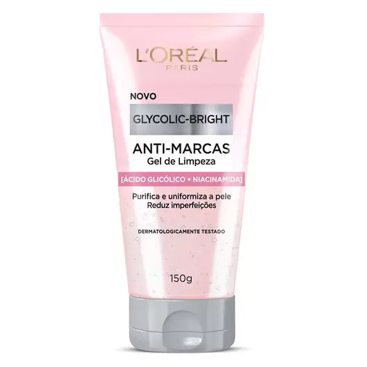 Oferta de Gel de Limpeza L'Oreal Paris Glycolic Bright 150g por R$35,89 em Drogal