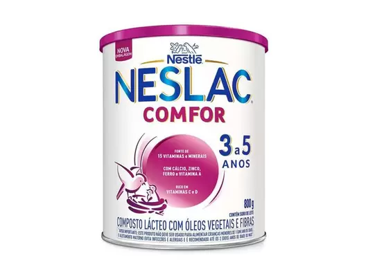 Oferta de Composto Lácteo Neslac Comfor 800g por R$64,49 em Drogal