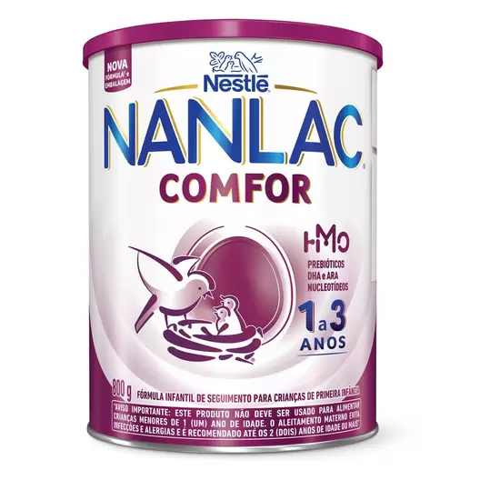 Oferta de Fórmula Infantil Nanlac Comfor 800g por R$71,99 em Drogal