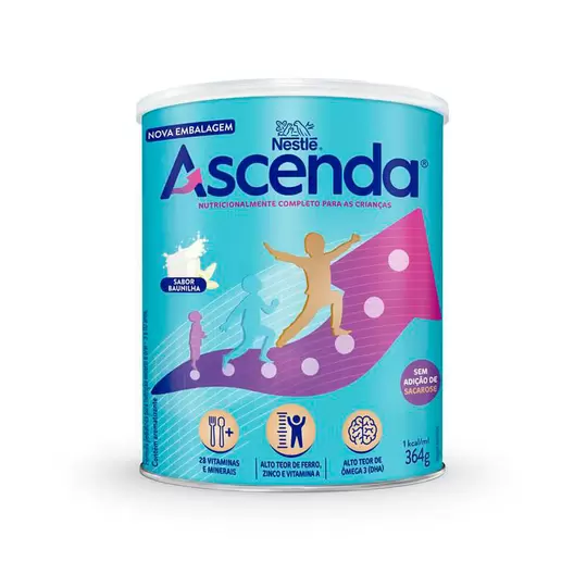 Oferta de Suplemento Alimentar Infantil Ascenda Nestlé Sabor Baunilha 364g por R$44,79 em Drogal