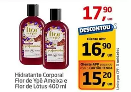 Oferta de Flor - Hidratante Corporal  De Ameixa E  De Lotus por R$17,9 em Tenda Atacado