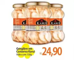 Oferta de Karui - Gengibre Em Conserva por R$24,9 em Atacadão