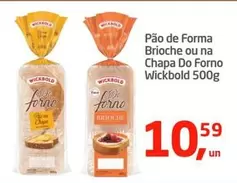 Oferta de Wickbold - Pão De Forma Brioche Ou Na Chapa Do Forno por R$10,59 em Tenda Atacado