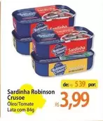 Oferta de Robinson Crusoe - Sardinha por R$3,99 em Atacadão