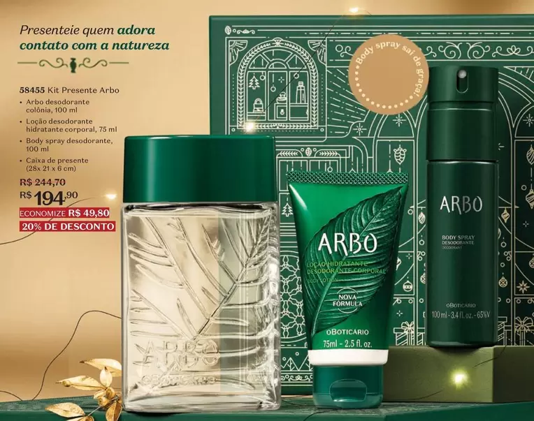 Oferta de Arbo - Presunite em O Boticário