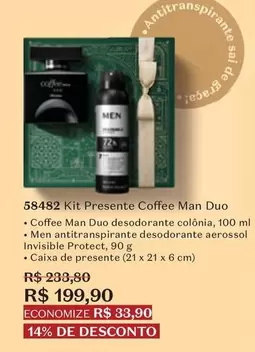 Oferta de O boticario - Kit Presente Coffee Man Duo por R$199,9 em O Boticário