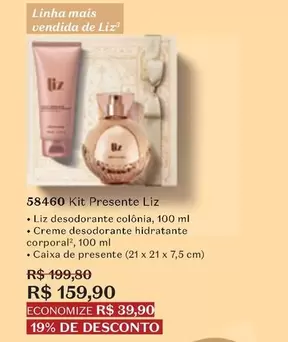 Oferta de Liz - Kit Presente Liz Desodorante Colònia por R$159,9 em O Boticário