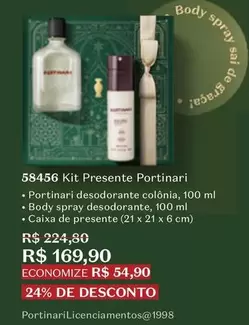 Oferta de O boticario - Kit Presente Portinari por R$169,9 em O Boticário