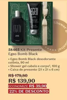 Oferta de Egeo - Kit Presente por R$139,9 em O Boticário