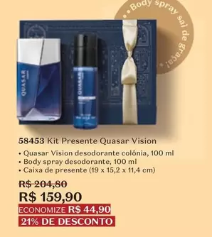 Oferta de Quasar - Kit Presente  Vision por R$159,9 em O Boticário