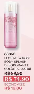 Oferta de Floratta - Rose Body Splash Desodorante Colônia por R$74,9 em O Boticário